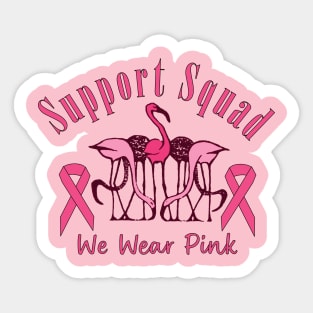 Lispe Flamingo Pink Breast Cancer Awareness Sticker